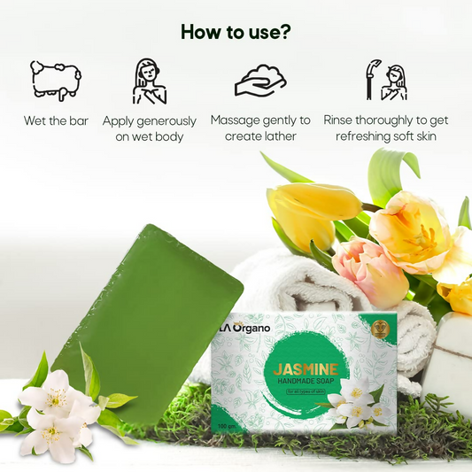 LA Organo Handmade Jasmine Bathing Soap