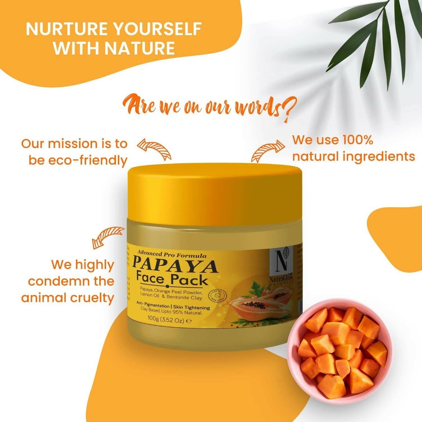 NutriGlow NATURAL'S Advanced Pro Formula Papaya Face pack