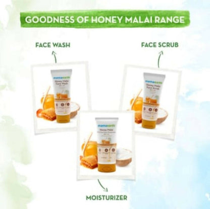 Mamaearth Honey Malai Face Scrub For Nourishing Glow