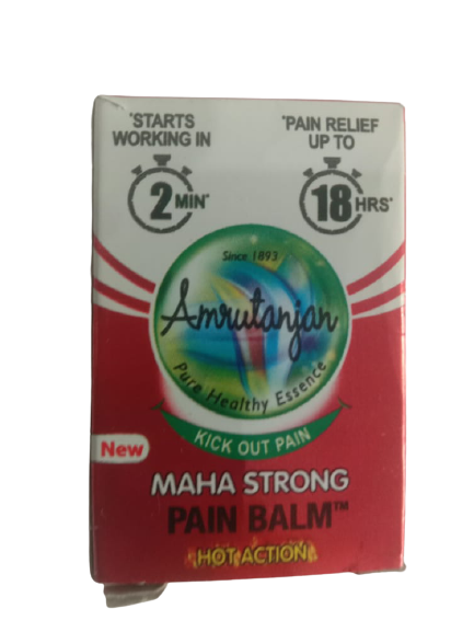 Amrutanjan Maha Strong Pain Balm Red