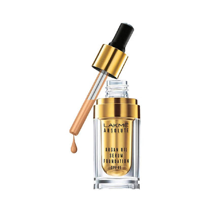 Lakme Absolute Argan Oil Serum Foundation with SPF 45 - Silk Golden -  USA 