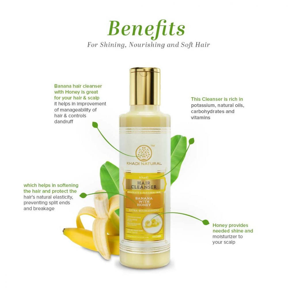 Khadi Natural Banana With Honey Hair Cleanser