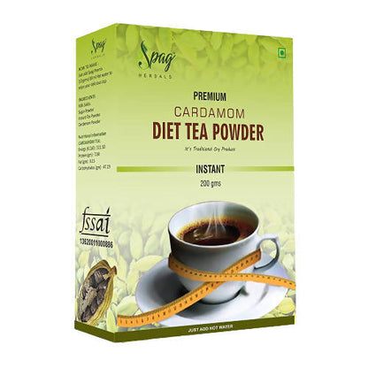 Spag Herbals Premium Instant Cardamom Diet Tea Powder - BUDNE