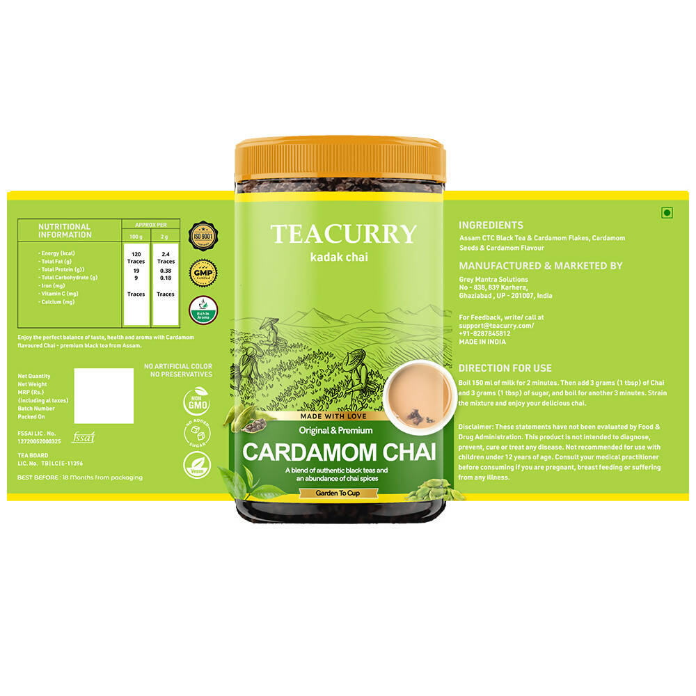 Teacurry Cardamom Chai Powder