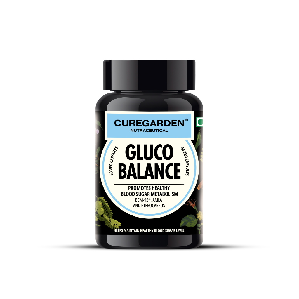 Curegarden Natural Gluco Balance Veg Capsules - usa canada australia