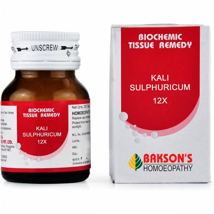 Bakson's Homeopathy Kali Sulphuricum Biochemic Tablets