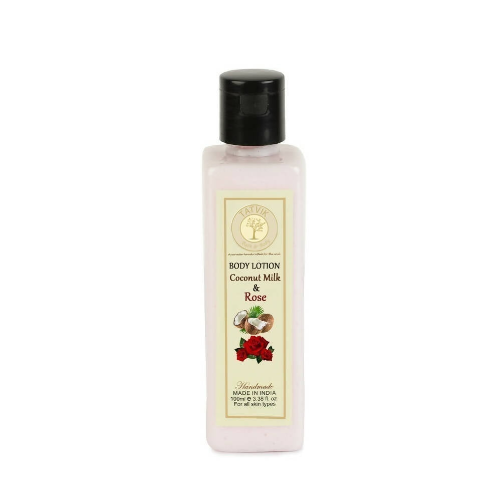 Tatvik Ayurveda Coconut Milk & Rose Body Lotion