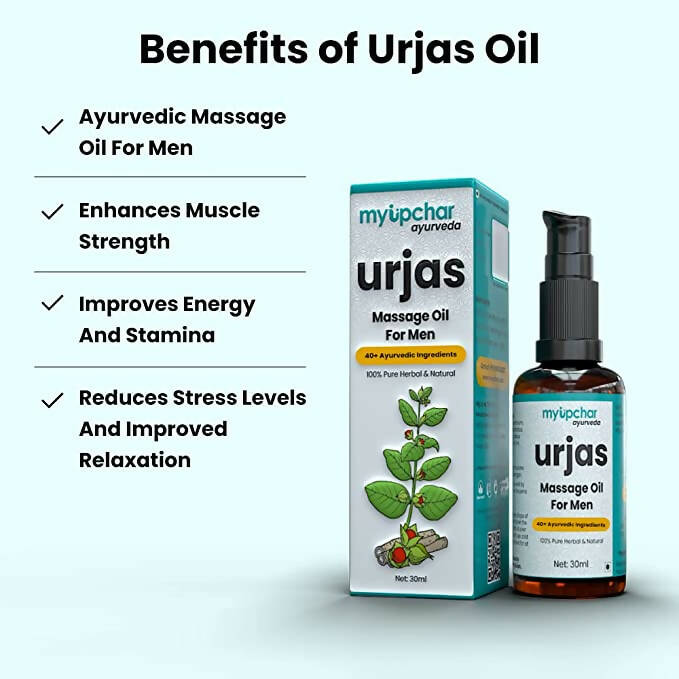 myUpchar Ayurveda Urjas Massage Oil For Men