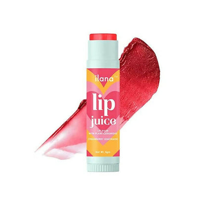 Ilana Lip Juice Tinted Lip Balm With Plant Ceramides - 14 Hr Hydration (Strawberry Lemonade) - BUDNEN