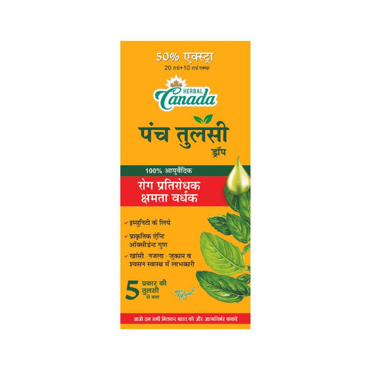 Herbal Canada Panch Tulsi Drops - usa canada australia