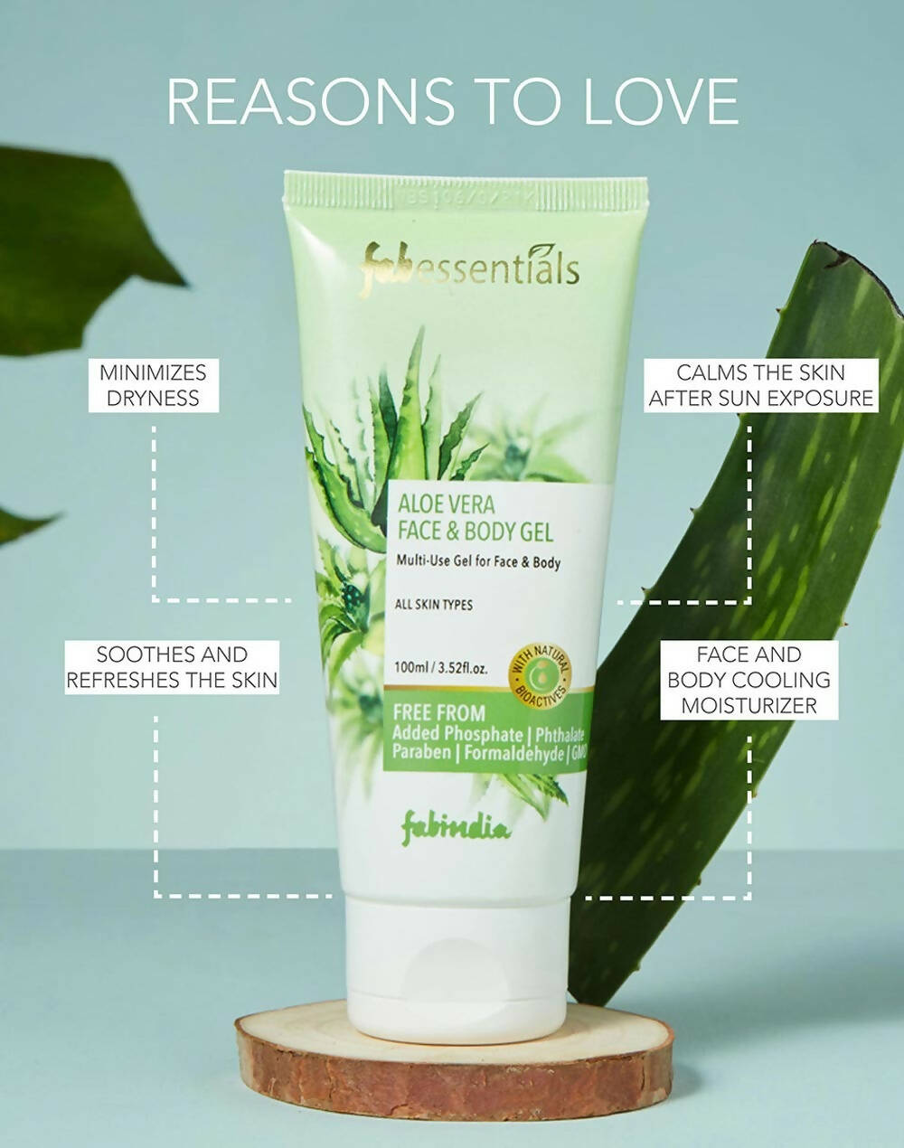 Fabessentials Aloe Vera Face & Body Gel