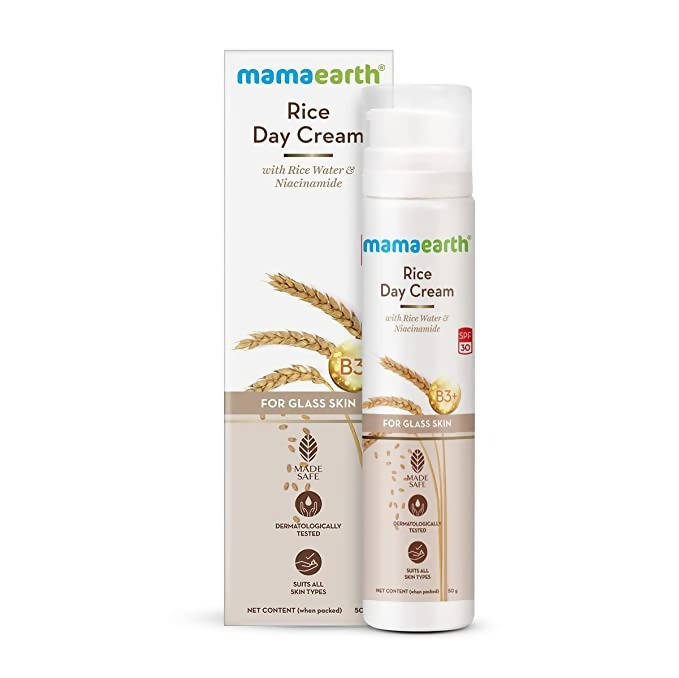 Mamaearth Rice Day Cream With Rice Water & Niacinamide
