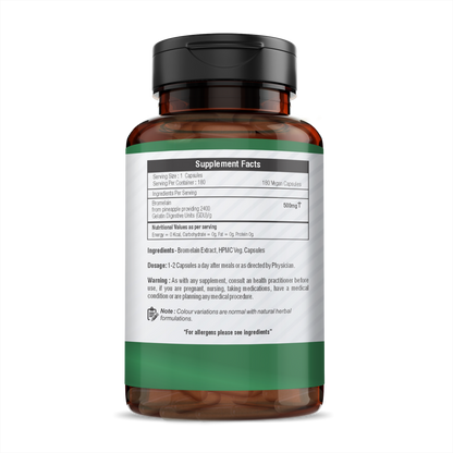 H&C Herbal Bromelain Veg Capsules