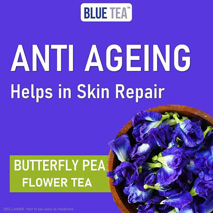 Blue Tea Butterfly Pea Cinnamon Herbal Tea Bags