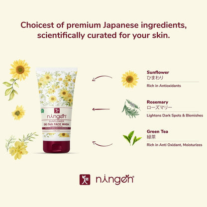 Ningen Sunflower De-Tan Face Wash