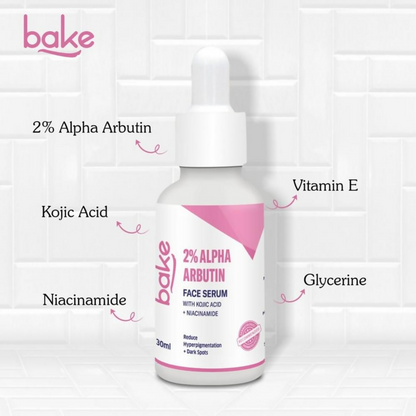 Bake 2% Alpha Arbutin Face Serum With Kojic Acid & Niacinamide