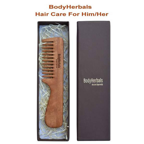 Bodyherbals Neem Wood Handle Rake Dressing Comb