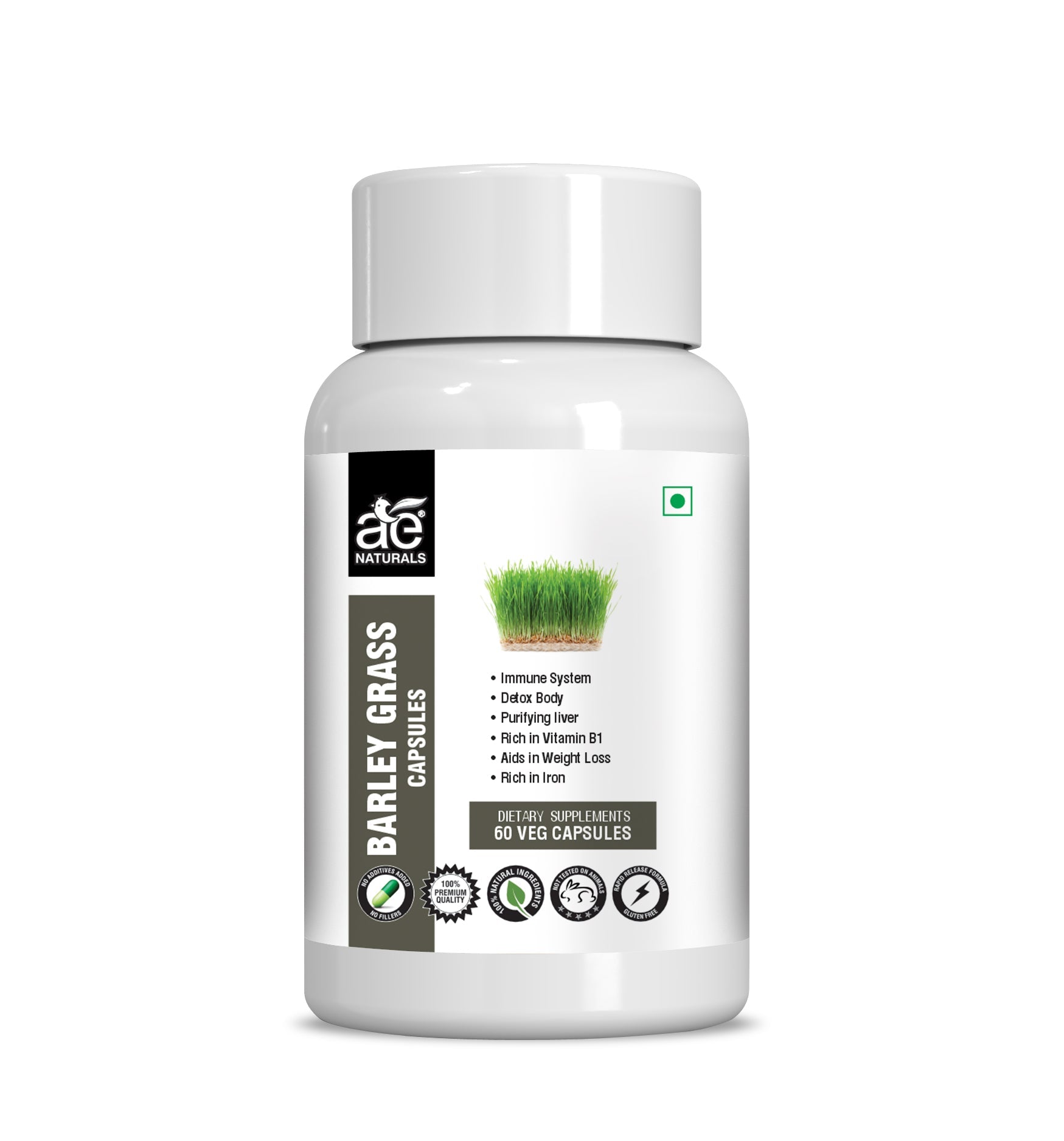 Ae Naturals Barley Grass Capsules - usa canada australia