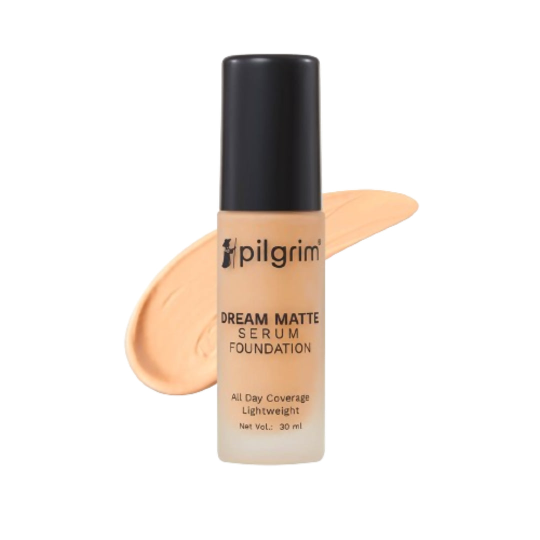 Pilgrim Dream Matte Serum Foundation With Matte & Poreless All Day Coverage Lightweight - Warm Sand