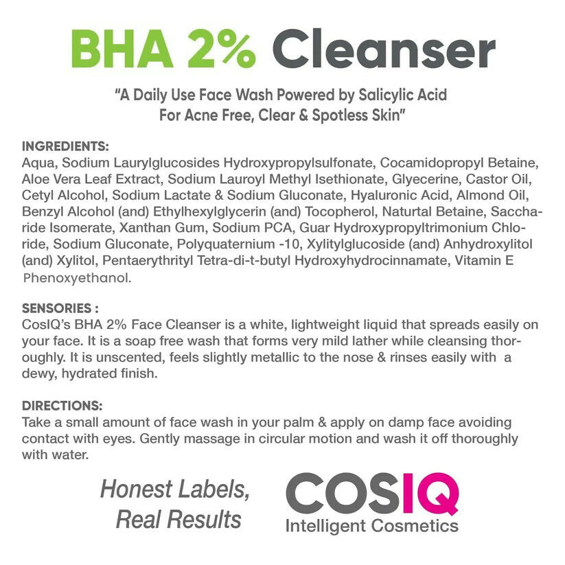 Cos-IQ BHA-2% Salicylic Acid Face Cleanser