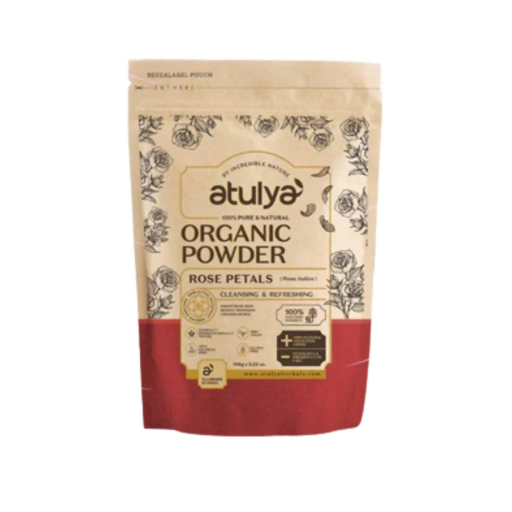 Atulya Natural Rose Petals Organic Powder - BUDNE