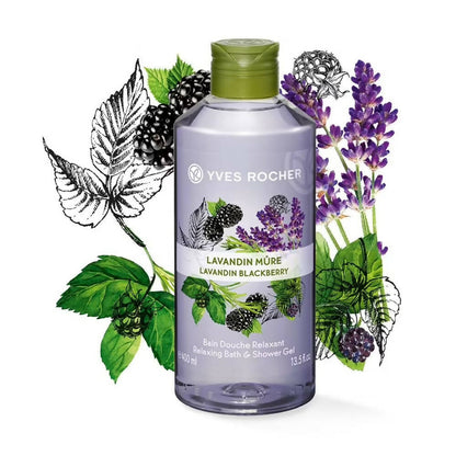 Yves Rocher Relaxing Bath & Shower Gel - Lavandin Blackberry