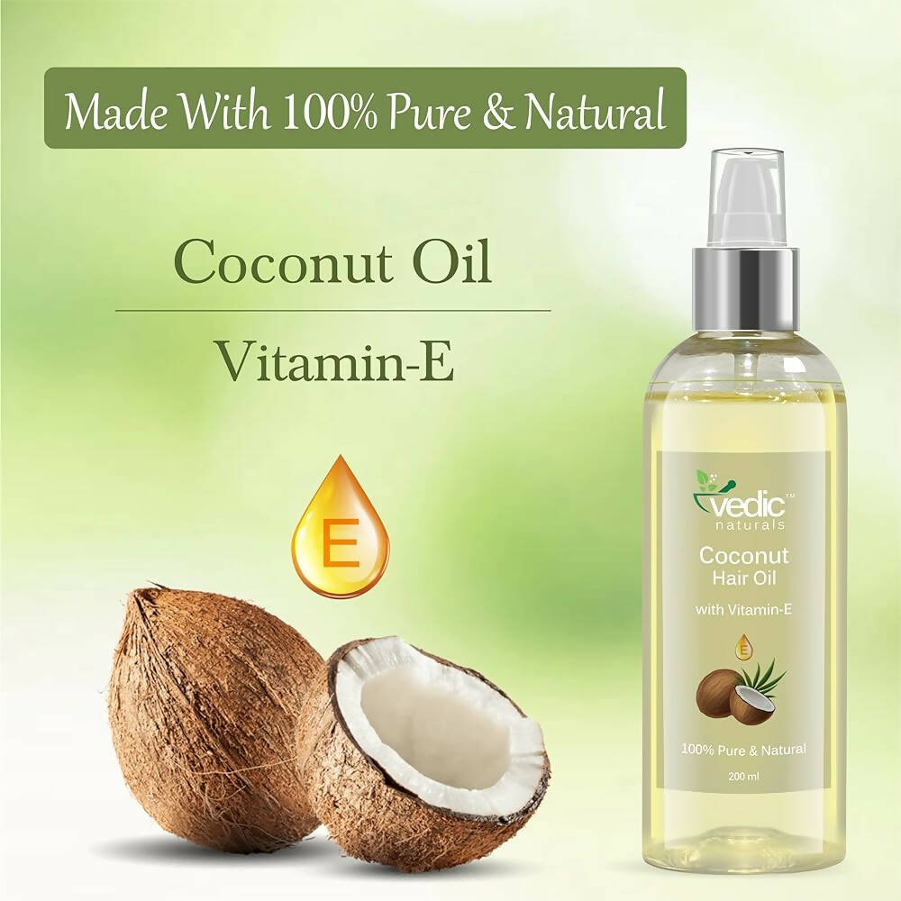 Vedic Naturals Virgin Coconut Hair Oil With Vitamin-E