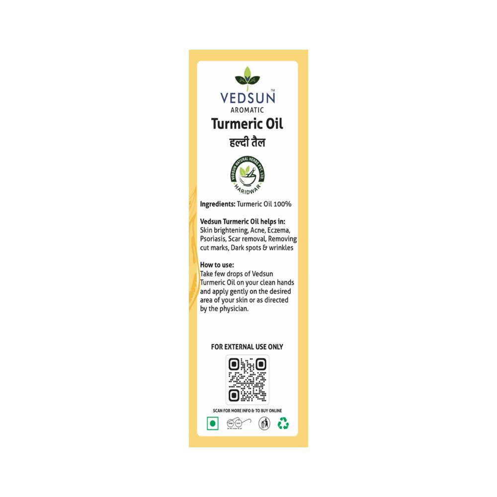 Vedsun Naturals Turmeric/Haldi Oil Pure & Organic for Skin