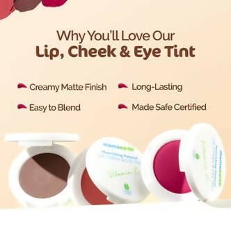 Mamaearth Nourishing Natural Lip Cheek & Eye Tint With Vitamin C & Beetroot-Beet Red