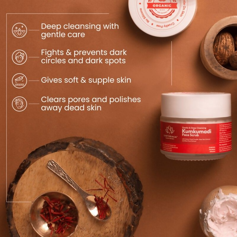 Earthraga Kumkumadi Face Scrub