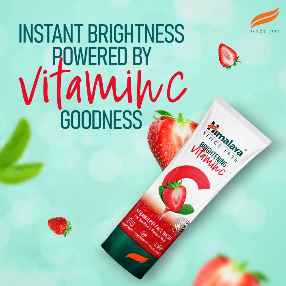 Himalaya Herbals Brightening Vitamin C Strawberry Face Wash