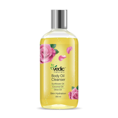 Vedic Naturals Organic Body Oil Cleanser Shower Oil (Body Wash) - BUDNEN