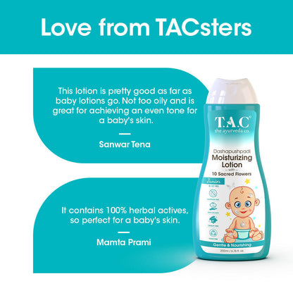 TAC - The Ayurveda Co. Baby Body Lotion for Gentle Moisturization & Nourishment