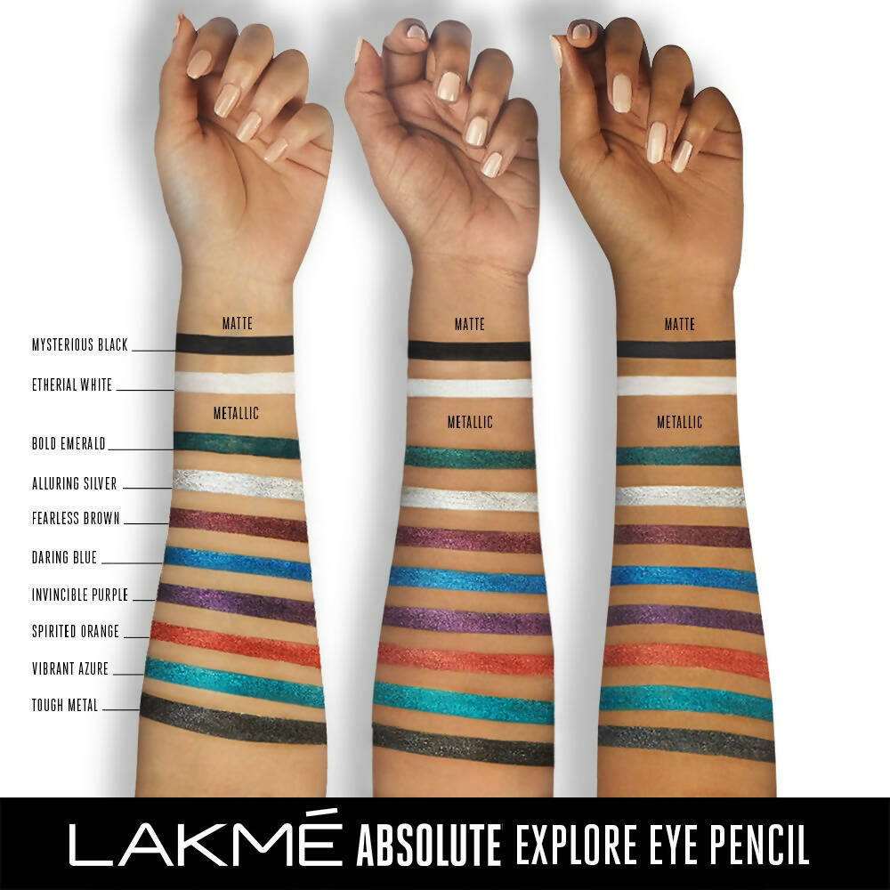 Lakme Absolute Explore Eye Pencil - Alluring Silver