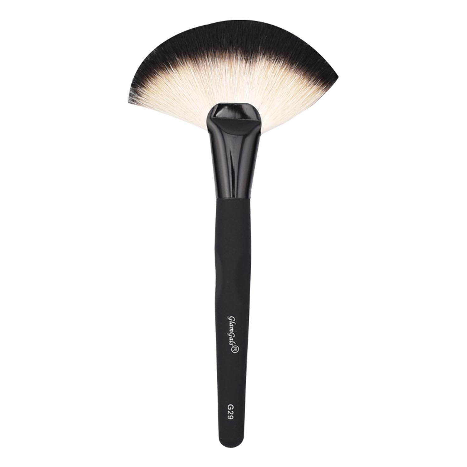 Glamgals Hollywood-U.S.A Black Fan Brush - BUDNE