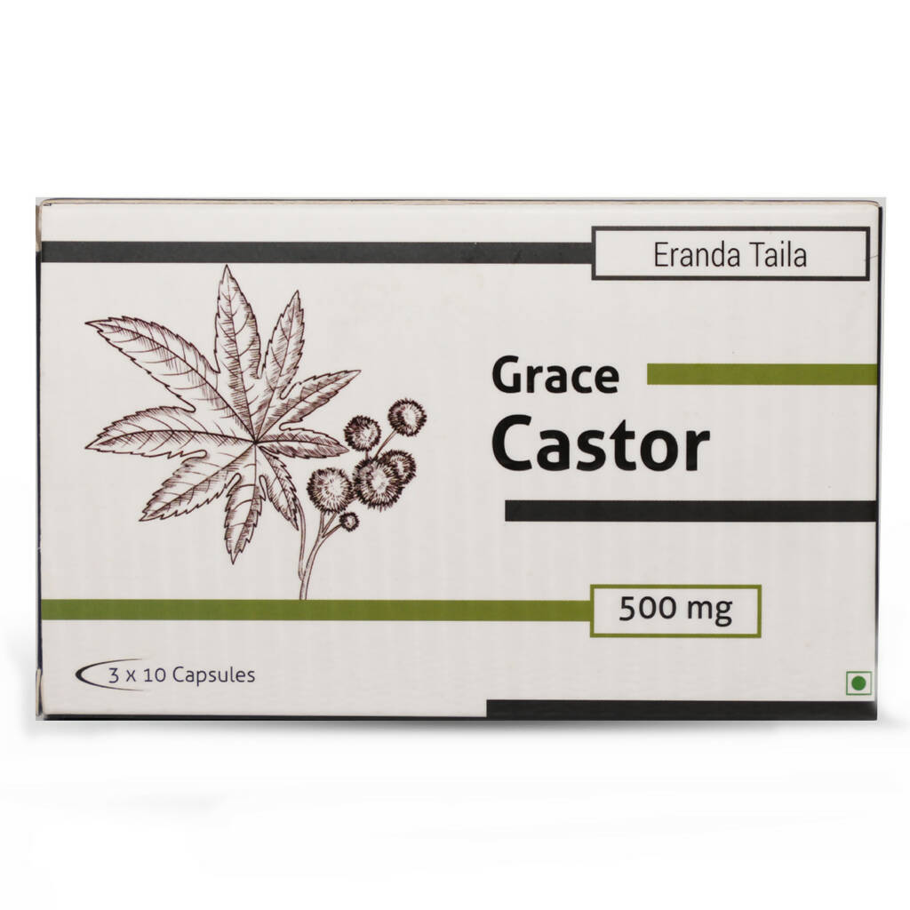 Nutra Grace Castor Oil 500mg Capsules