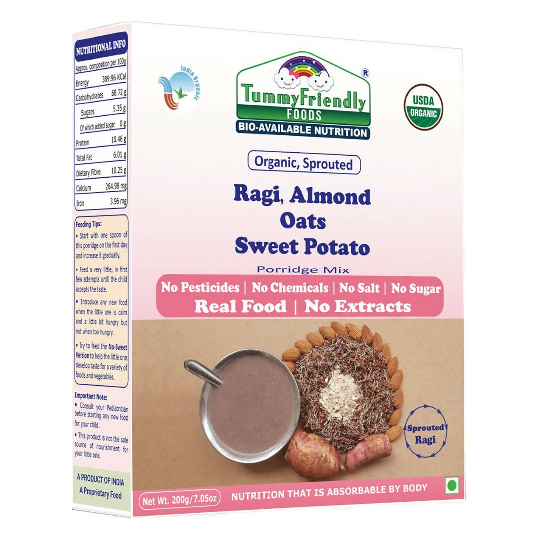 TummyFriendly Foods Stage3 Porridge Mixes for 8 Months Old Baby Ragi, Brown Rice Combo