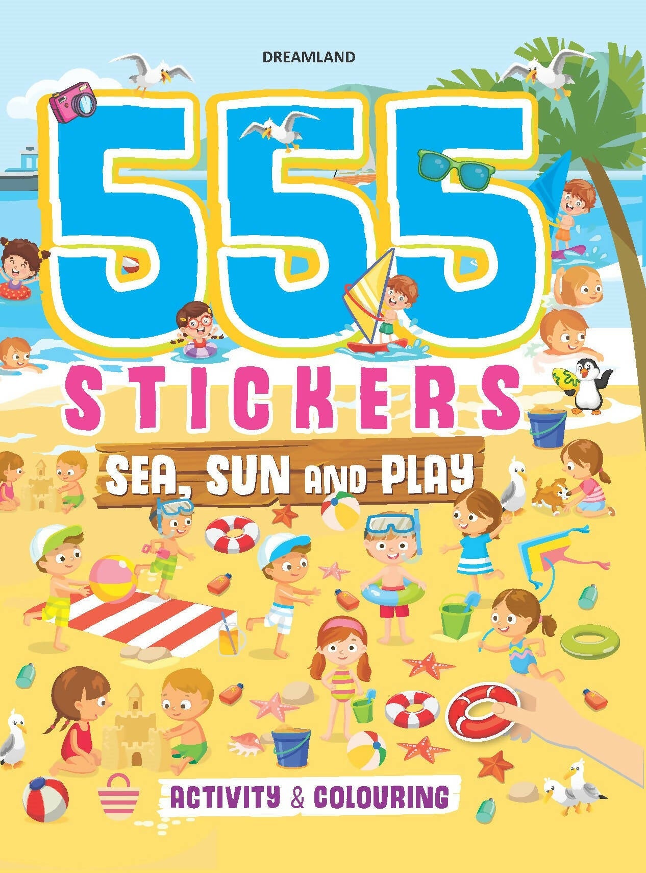Dreamland 555 Stickers, Sea, Sun and Play Activity & Colouring Book : Children Interactive & Activity Book -  buy in usa 