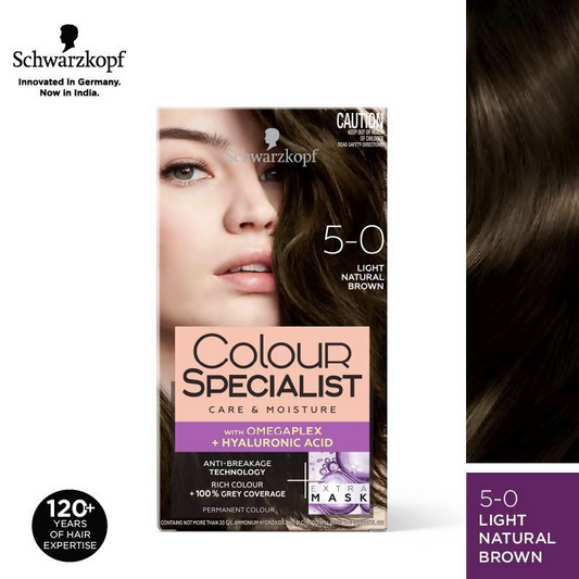 Schwarzkopf Colour Specialist Permanent Hair Colour - 5.0 Light Natural Brown