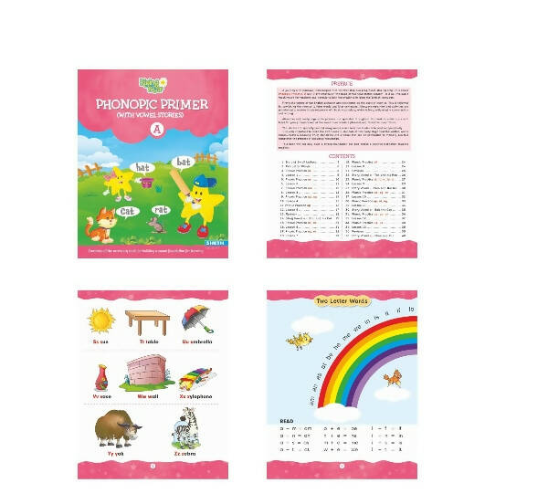 Rising Star Phonopic Primer (With Vowel Stories) Book Set Set of 3| Letter Words| Phonic Activity Book| Ages 3-7 Years -  buy in usa 