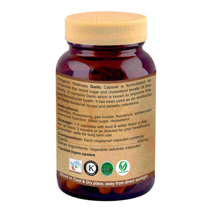 Organic Wellness Garlic Vegetarian Capsules