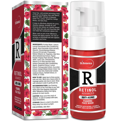 St.Botanica Retinol Advanced Anti Aging Foaming Face Wash