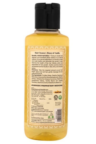 Khadi Natural Honey & Vanilla Hair Cleanser