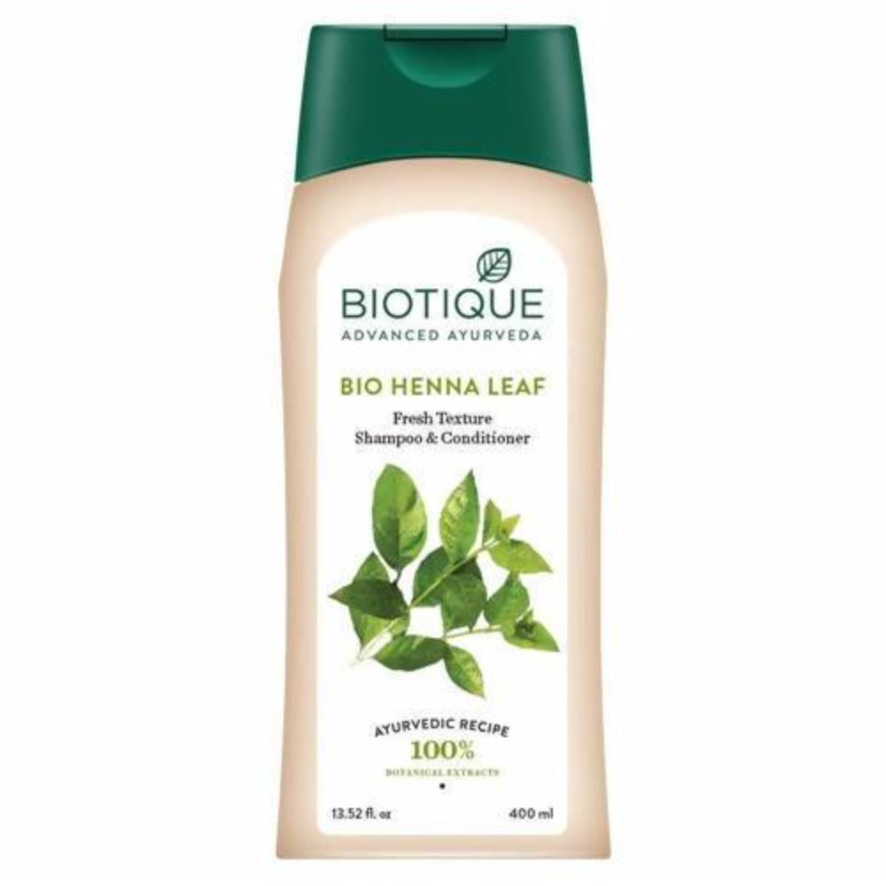 Biotique Bio Henna Leaf Fresh Texture Shampoo and Conditioner