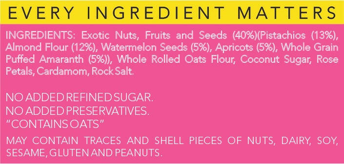 Thenibblebox Rose & Pistachio Almond flour Superfood Porridge Instant Breakfast Mix