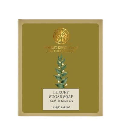 Forest Essentials Luxury Sugar Soap Oudh & Green Tea