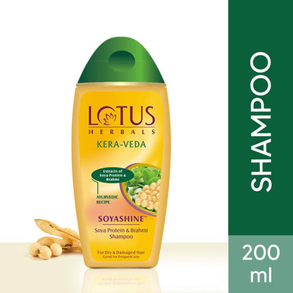 Lotus Herbals Kera-Veda Soyashine Soya Protein And Brahmi Shampoo