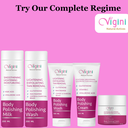 Vigini Whitening Lightening Body Polishing Day Night Gel Cream