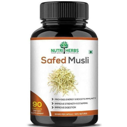 Nutri Herbs Organic Safed Musli Capsules