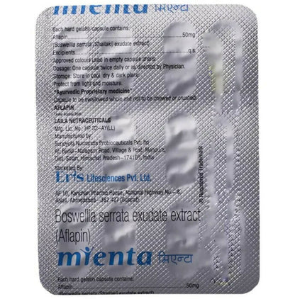 Mienta 50mg Capsules - BUDEN